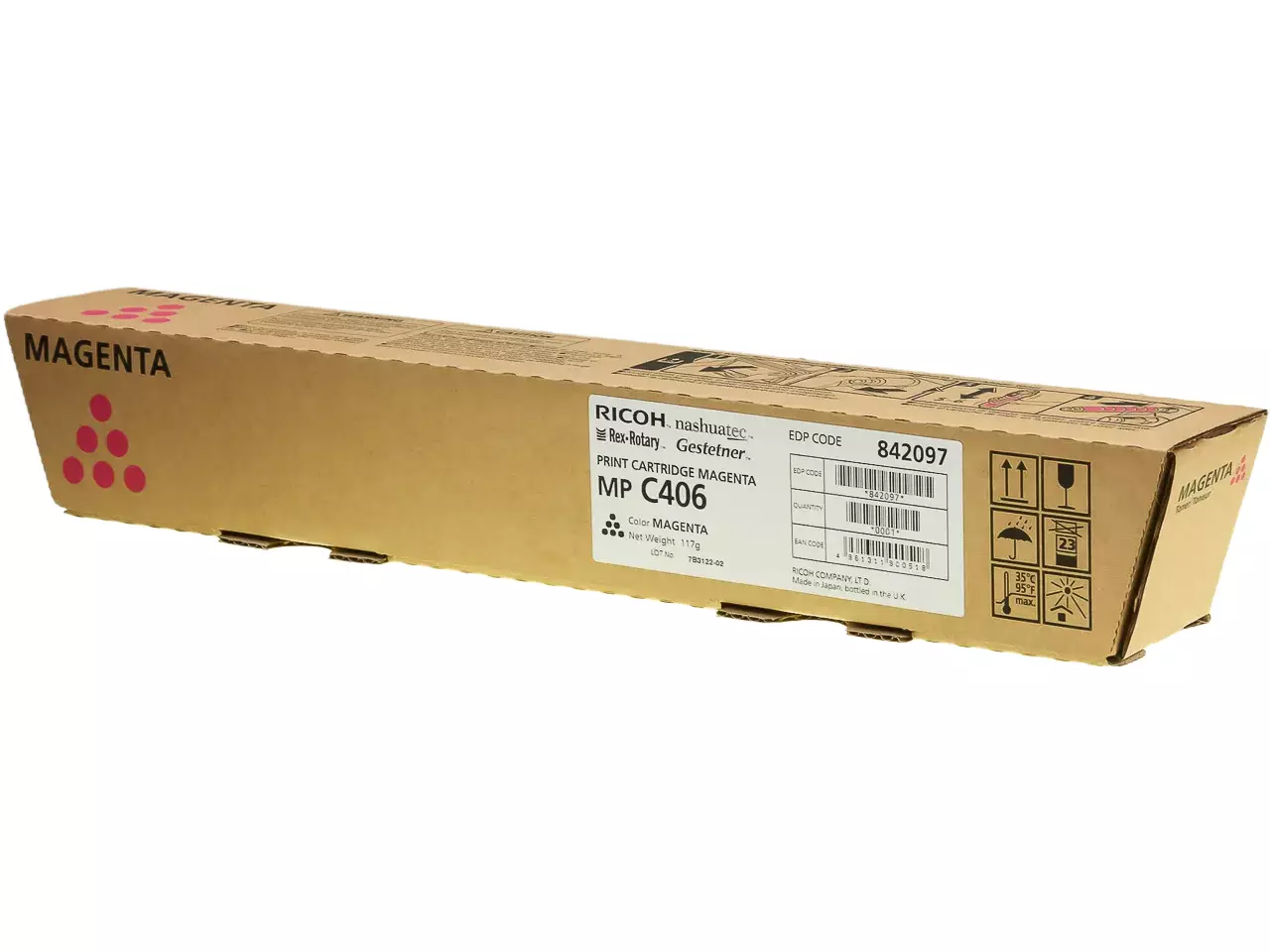 Een 842097 RICOH MP Toner magenta Type MPC406 6000pagina's koop je bij Omnia 4 Office