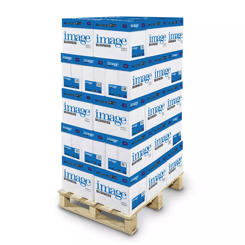 Een Pallet kopieerpapier Image Business wit 80g 200Pak koop je bij Omnia 4 Office